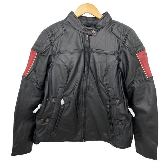 Harley-Davidson® Women's Leather Motorcycle Jacket Large - Picture 3 of 16